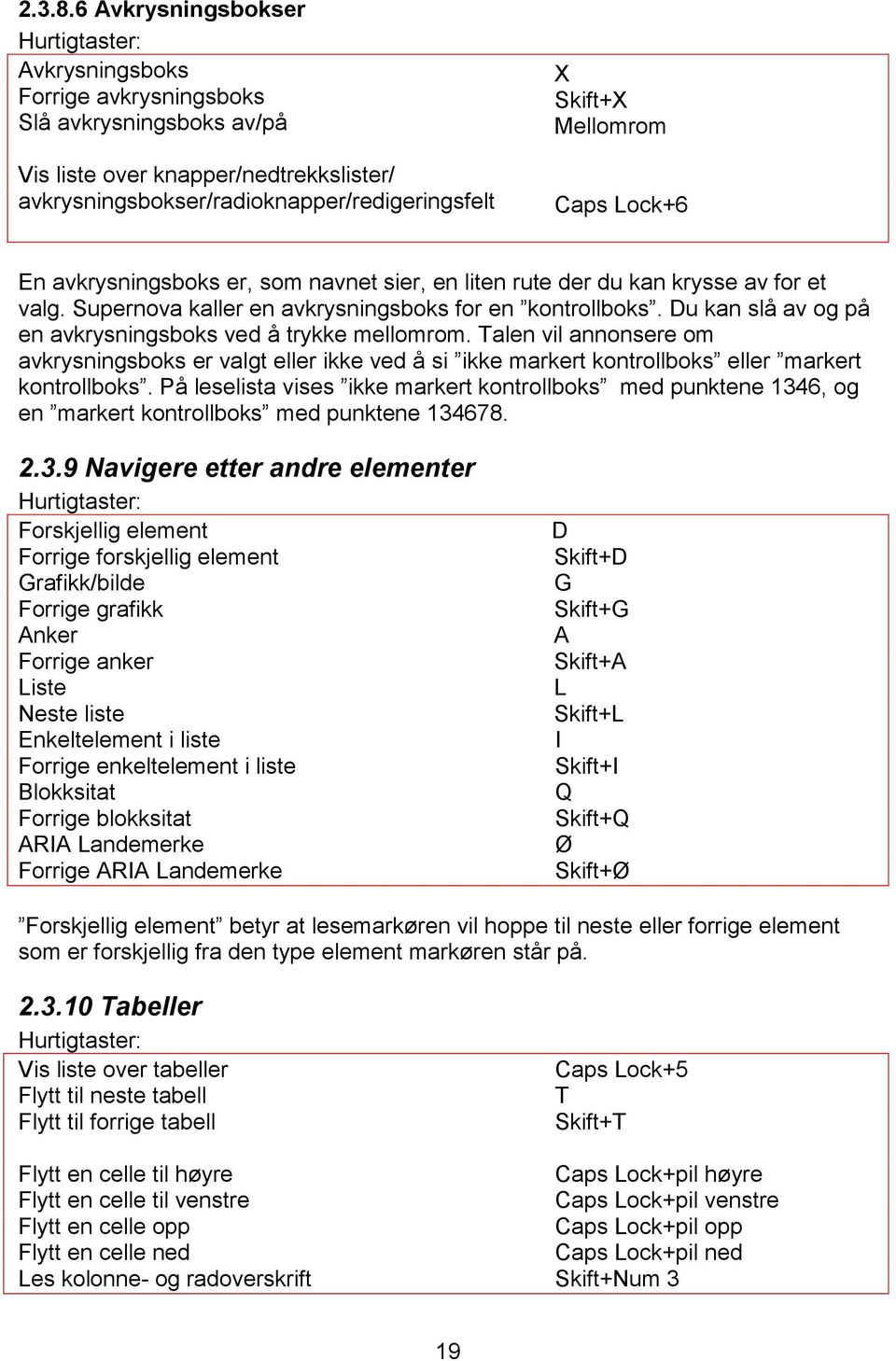 Lock+6 En avkrysningsboks er, som navnet sier, en liten rute der du kan krysse av for et valg. Supernova kaller en avkrysningsboks for en kontrollboks.