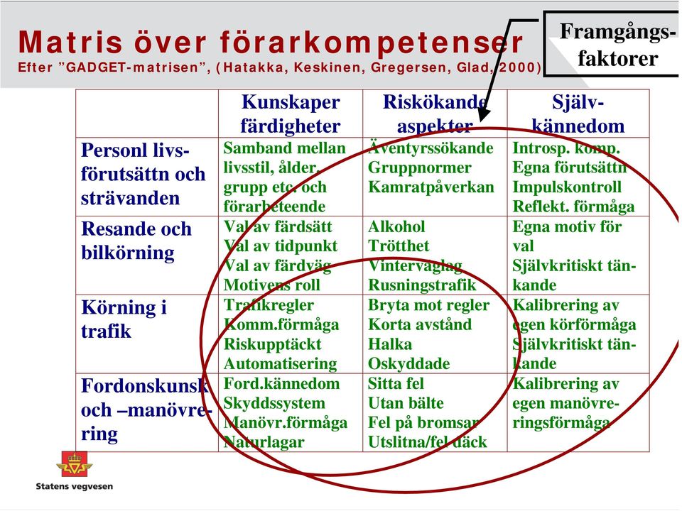 förmåga Riskupptäckt matisering Ford.kännedom Skyddssystem Manövr.