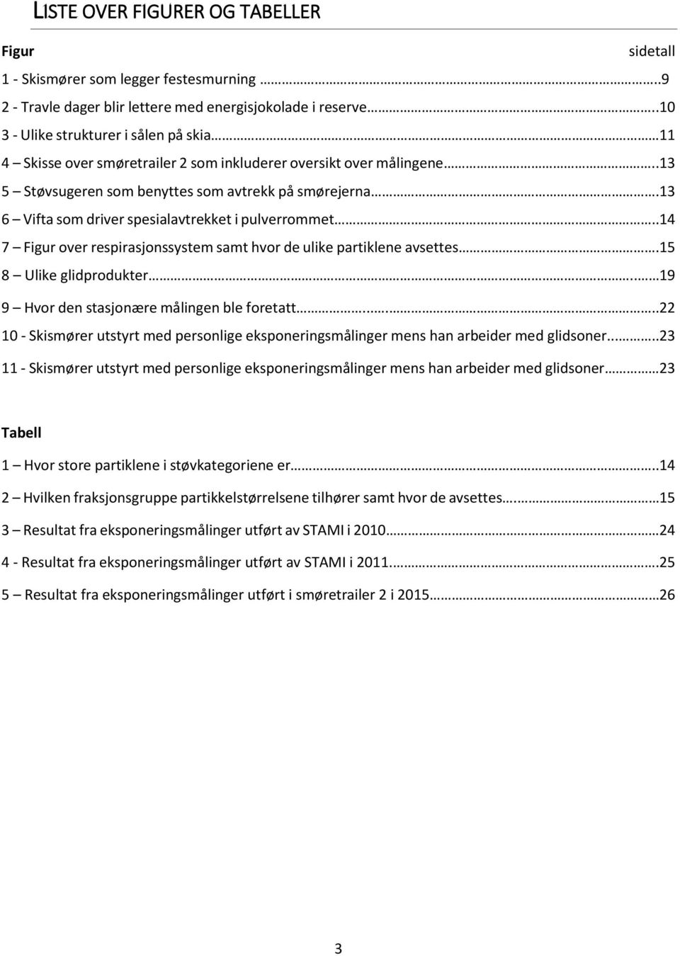 13 6 Vifta som driver spesialavtrekket i pulverrommet..14 7 Figur over respirasjonssystem samt hvor de ulike partiklene avsettes.15 8 Ulike glidprodukter.