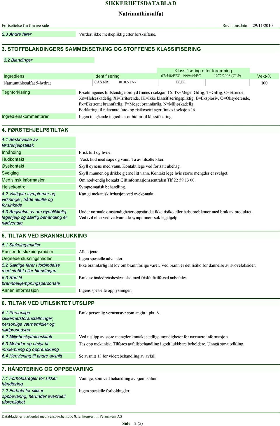 R-setningenes fullstendige ordlyd finnes i seksjon 16.