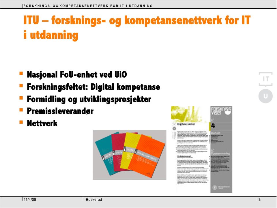 Forskningsfeltet: Digital kompetanse