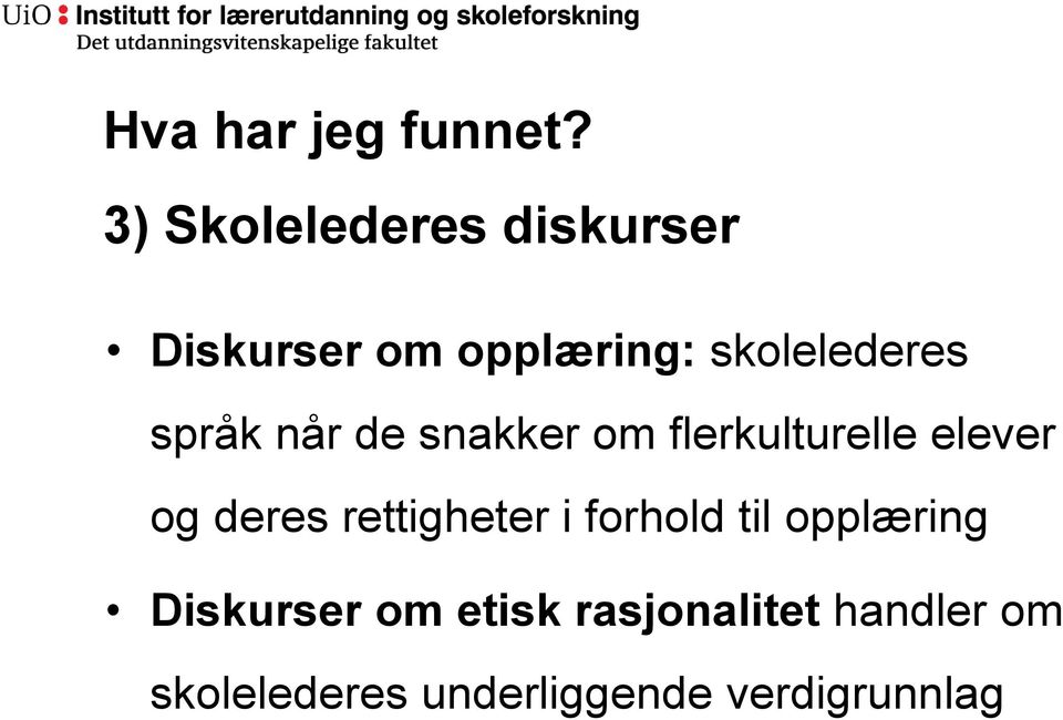 språk når de snakker om flerkulturelle elever og deres