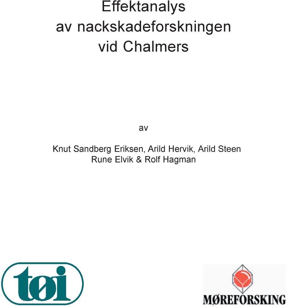 Chalmers av Knut Sandberg