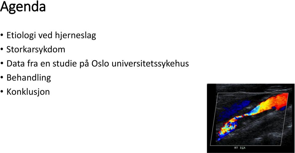 Data fra en studie på Oslo