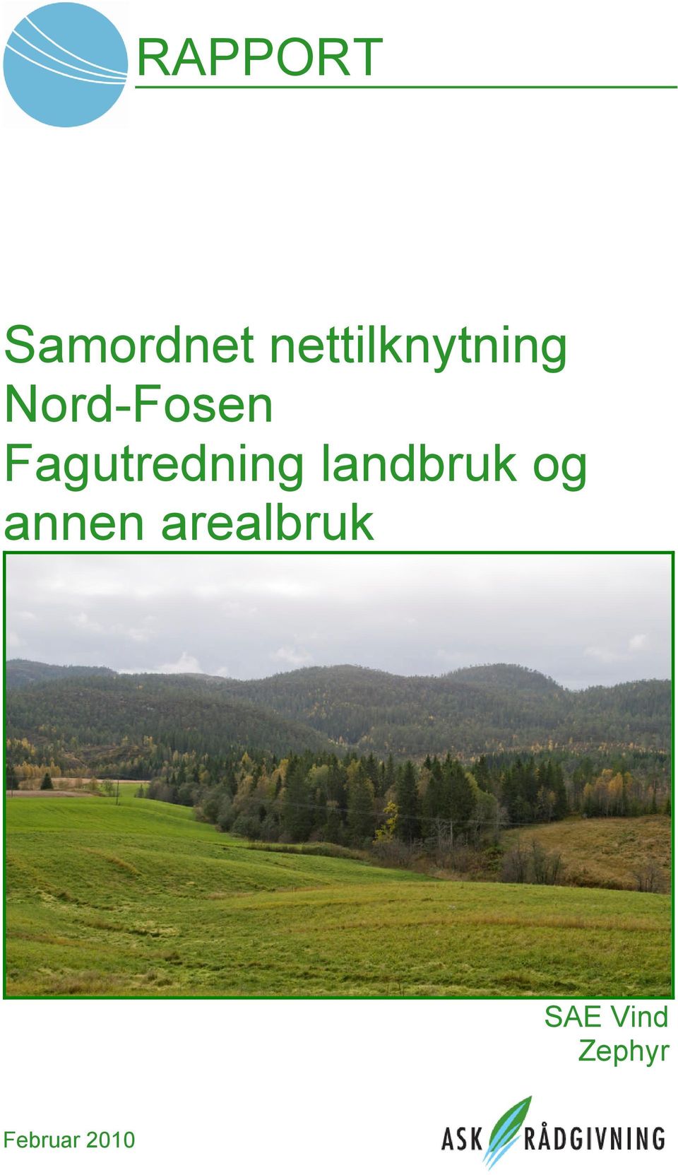 Fagutredning landbruk og