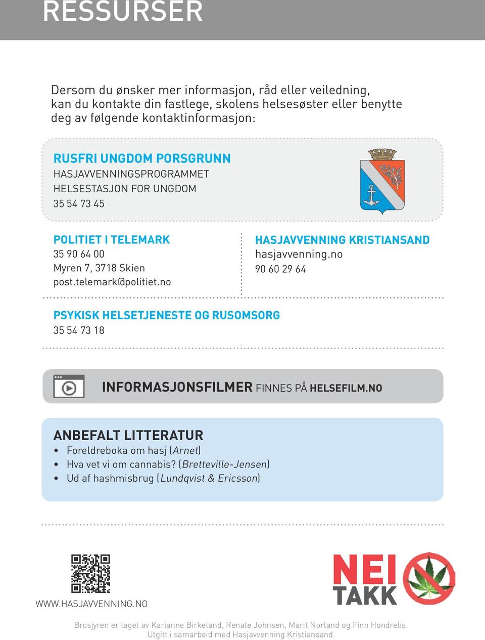 no SLT, HASJAVVENNING RUS- OG KRIMINALITETS- KRISTIANSAND FOREBYGGING hasjavvenning.