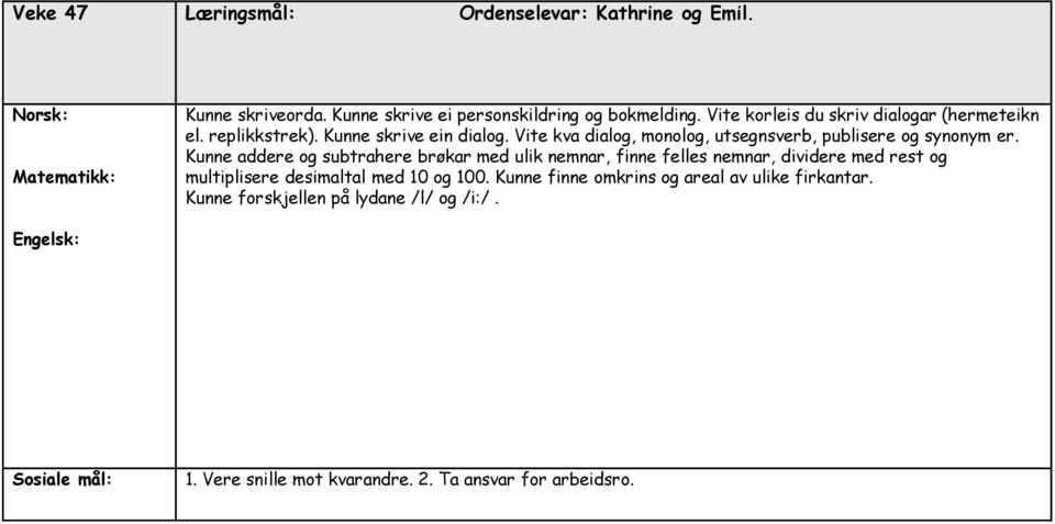 Vite kva dialog, monolog, utsegnsverb, publisere og synonym er.