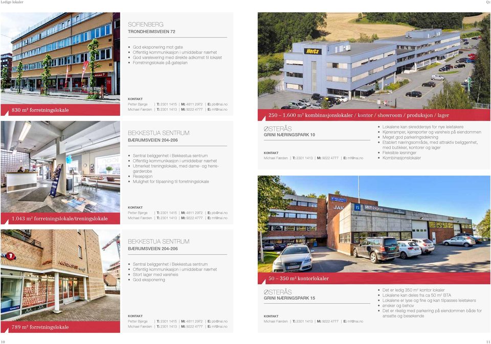 herregarderobe Resepsjon Mulighet for tilpasning til forretningslokale ØSTERÅS GRINI NÆRINGSPARK 10 Lokalene kan skreddersys for nye leietakere Kjøreramper, kjøreporter og vareheis på eiendommen