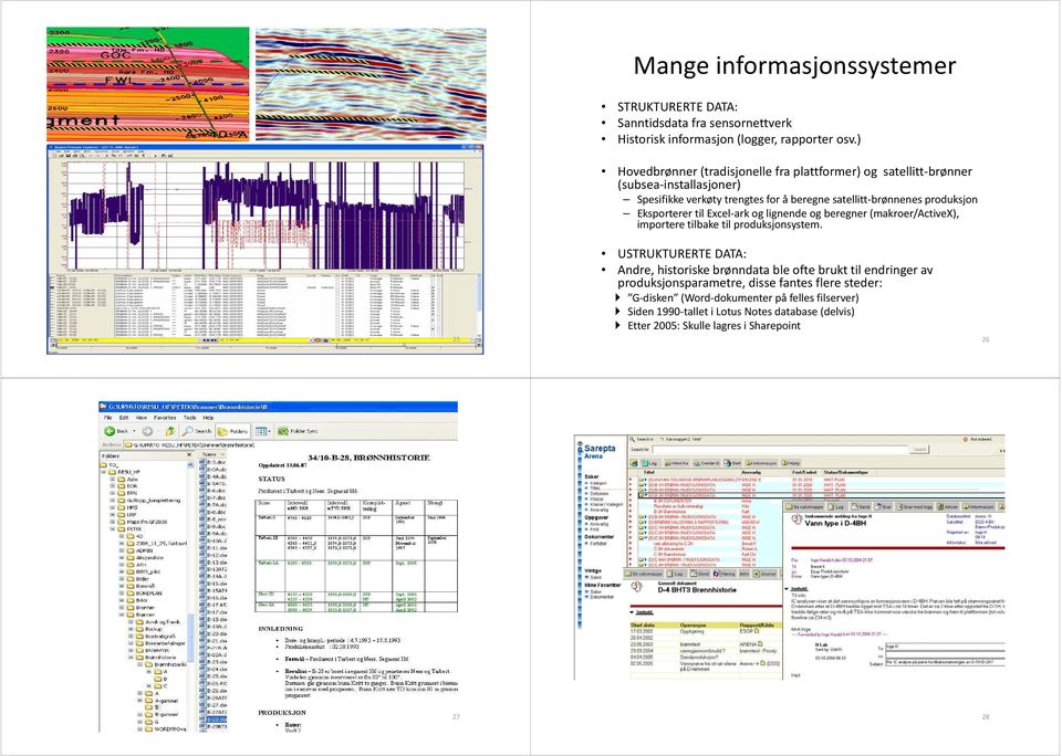 Eksporterer til Excel ark og lignende og beregner (makroer/activex), importere tilbake til produksjonsystem.