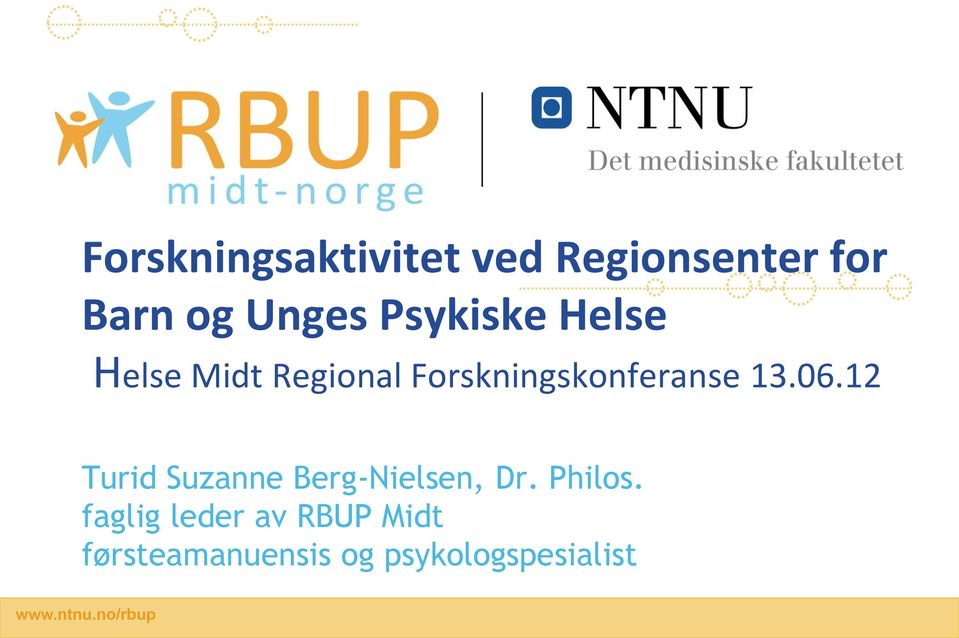 13.06.12 Turid Suzanne Berg-Nielsen, Dr. Philos.