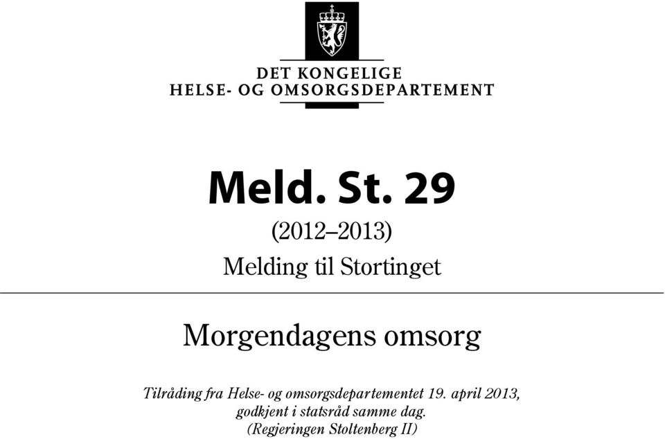 Tilråding fra Helse- og