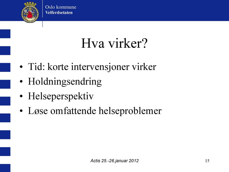 Holdningsendring Helseperspektiv