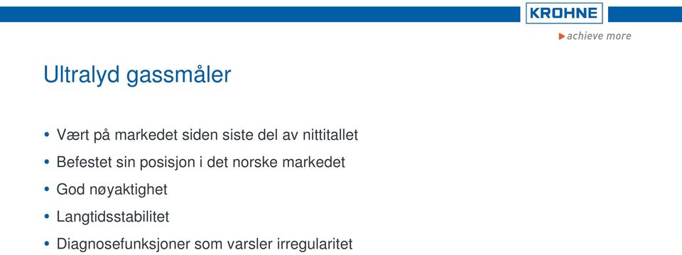 norske markedet God nøyaktighet