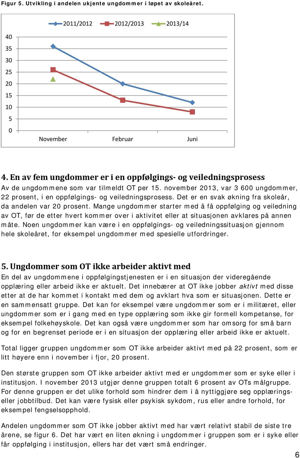 Det er en svak økning fra skoleår, da andelen var prosent.