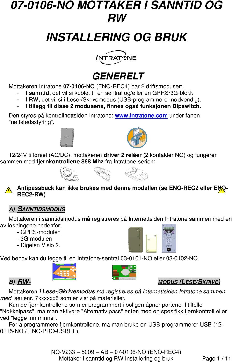 intratone.com under fanen "nettstedsstyring".