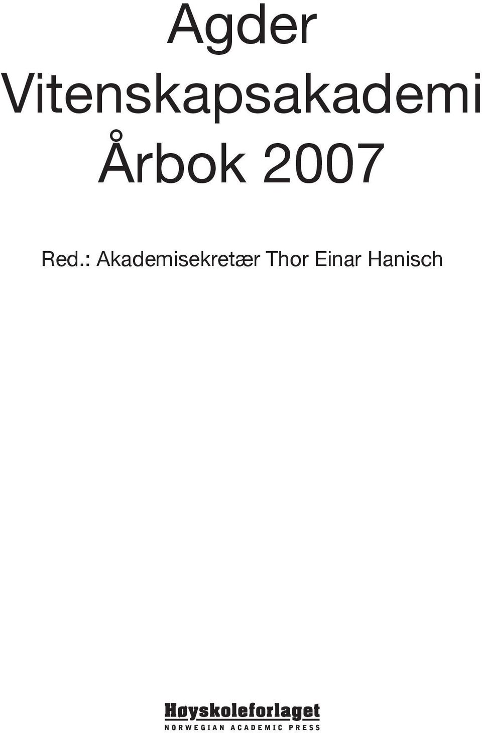 Årbok 2007 Red.