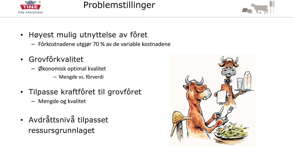 optimal kvalitet Mengde vs.