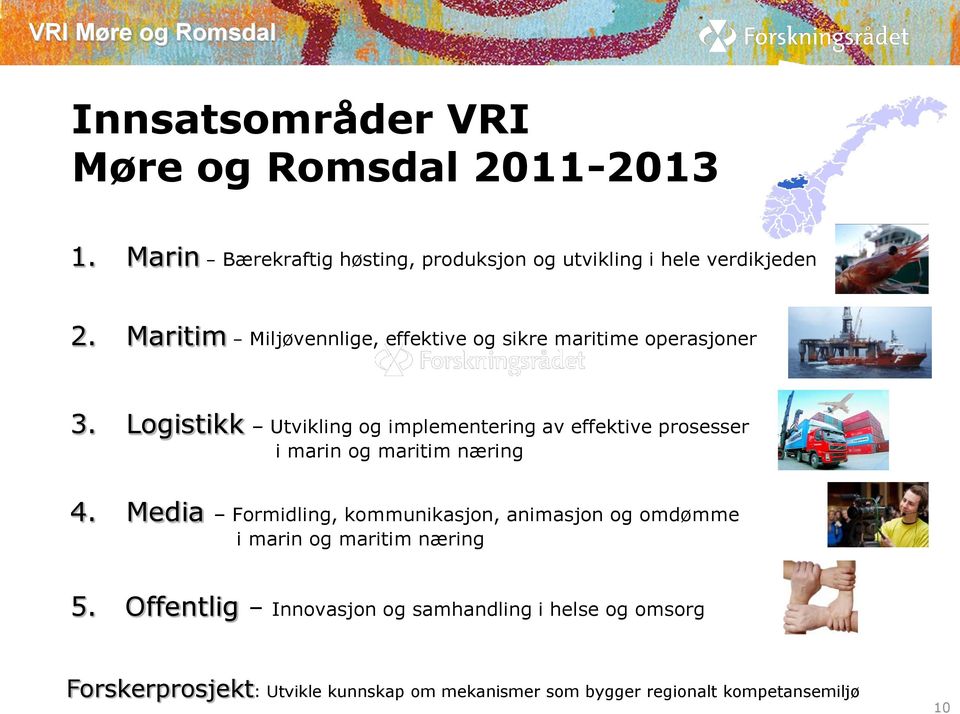 Logistikk Utvikling og implementering av effektive prosesser i marin og maritim næring 4.