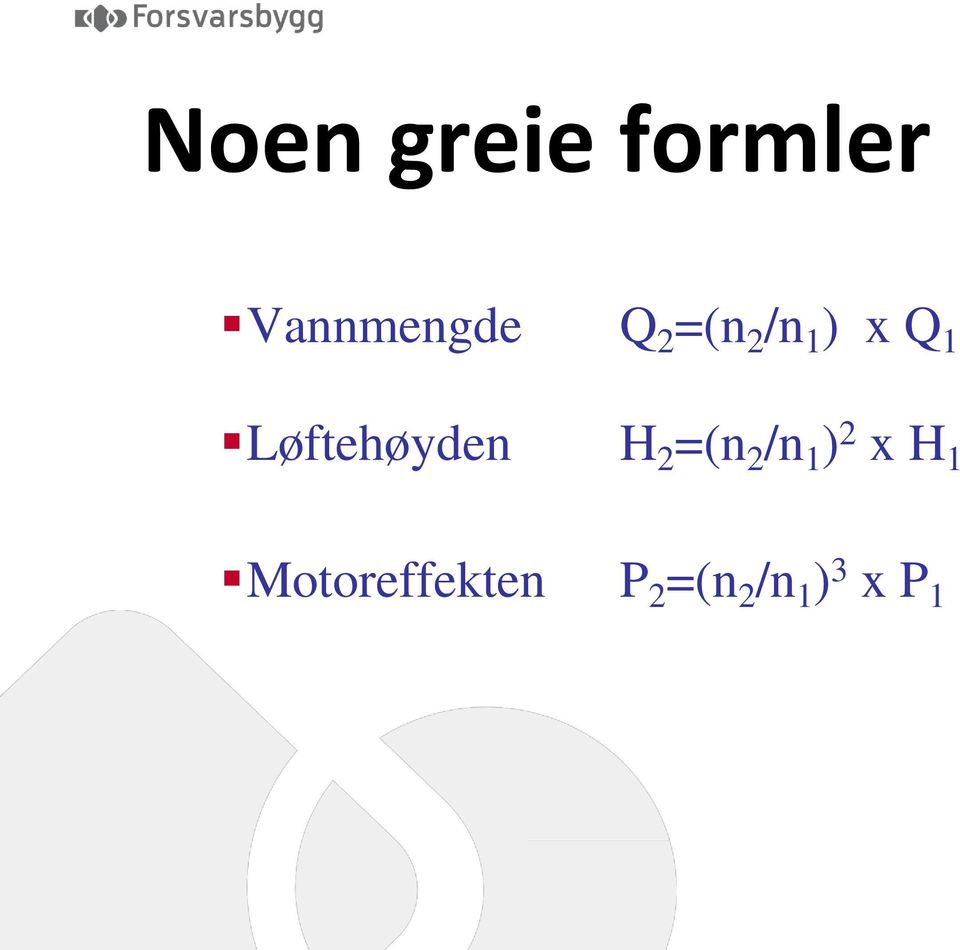 Løftehøyden H 2 =(n 2 /n 1 ) 2