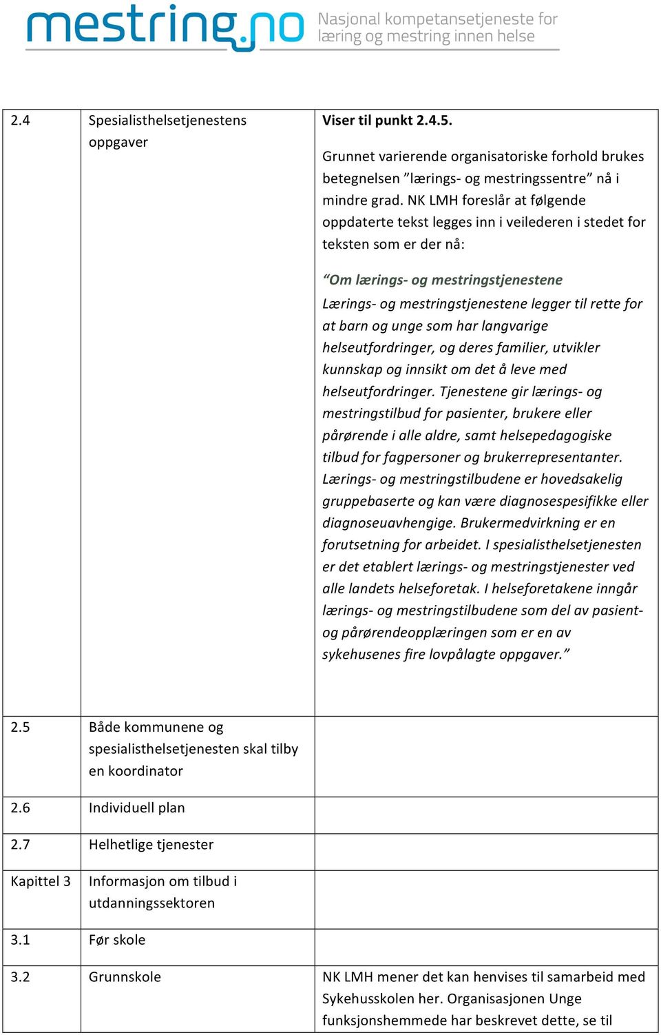 barn og unge som har langvarige helseutfordringer, og deres familier, utvikler kunnskap og innsikt om det å leve med helseutfordringer.