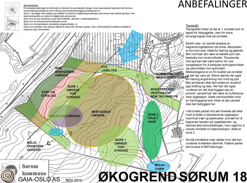 Sone 2 er en mer ekstensiv sone med frukttrær, dammer, småhusdyrhold ol. Sone 3 er en kommersiell produksjons sone. Sone 4 er innmarksbeite, produktive skogsområder ol.