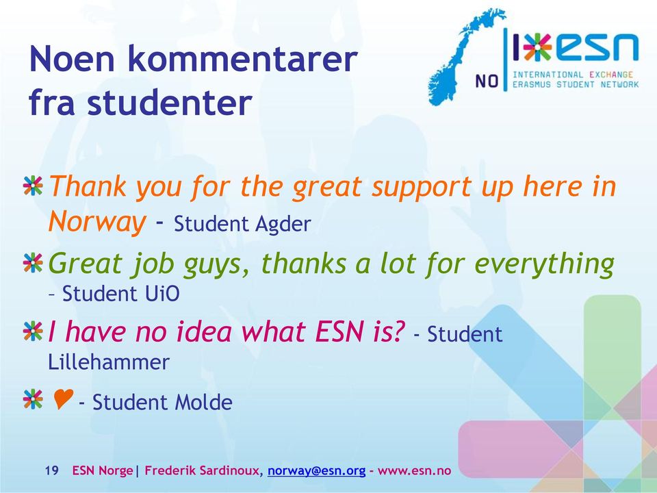 everything Student UiO I have no idea what ESN is?