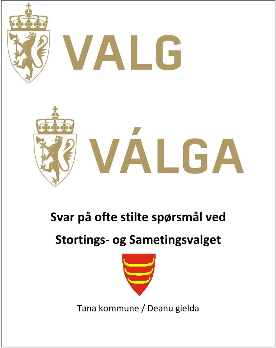 og Sametingsvalget