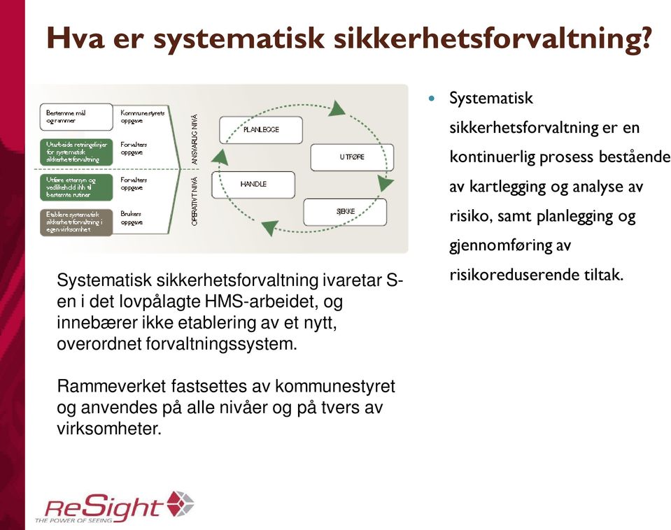 nytt, overordnet forvaltningssystem.