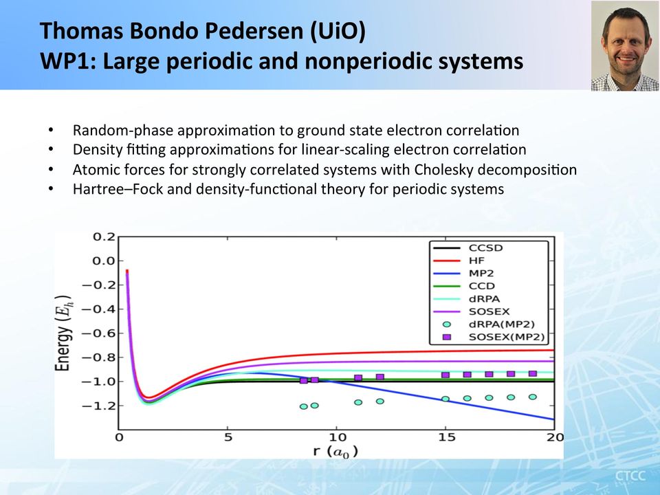 for linear- scaling electron correla/on Atomic forces for strongly correlated