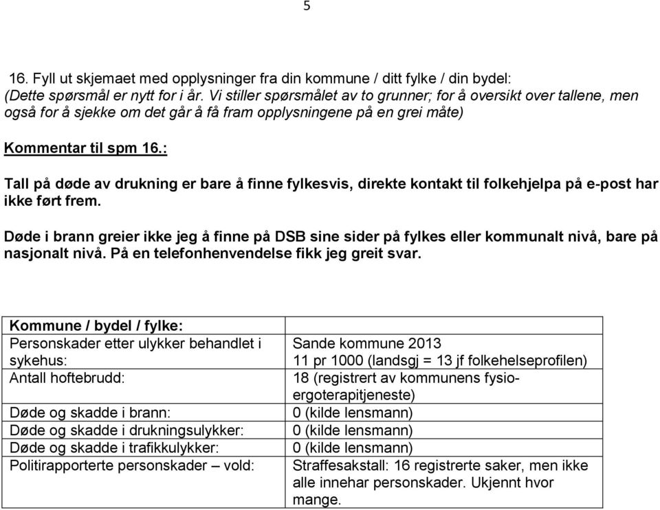 : Tall på døde av drukning er bare å finne fylkesvis, direkte kontakt til folkehjelpa på e-post har ikke ført frem.