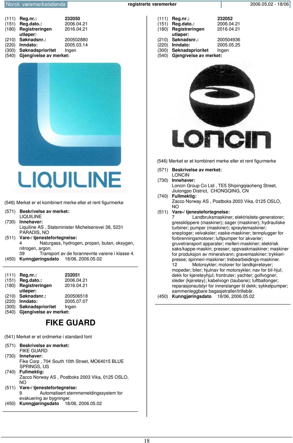 4936 (220) Inndato: 2005.05.25 LIQUILINE Liquiline AS, Statsminister Michelsensvei 38, 5231 PARADIS, 4 Naturgass, hydrogen, propan, butan, oksygen, nitrogen, argon.