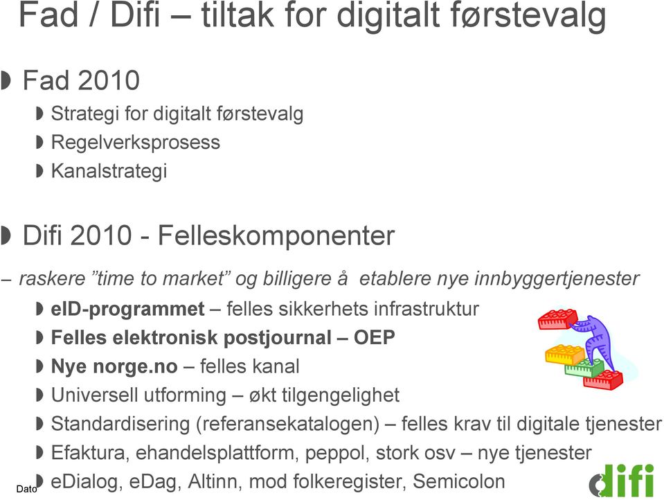 infrastruktur Felles elektronisk postjournal OEP Nye norge.