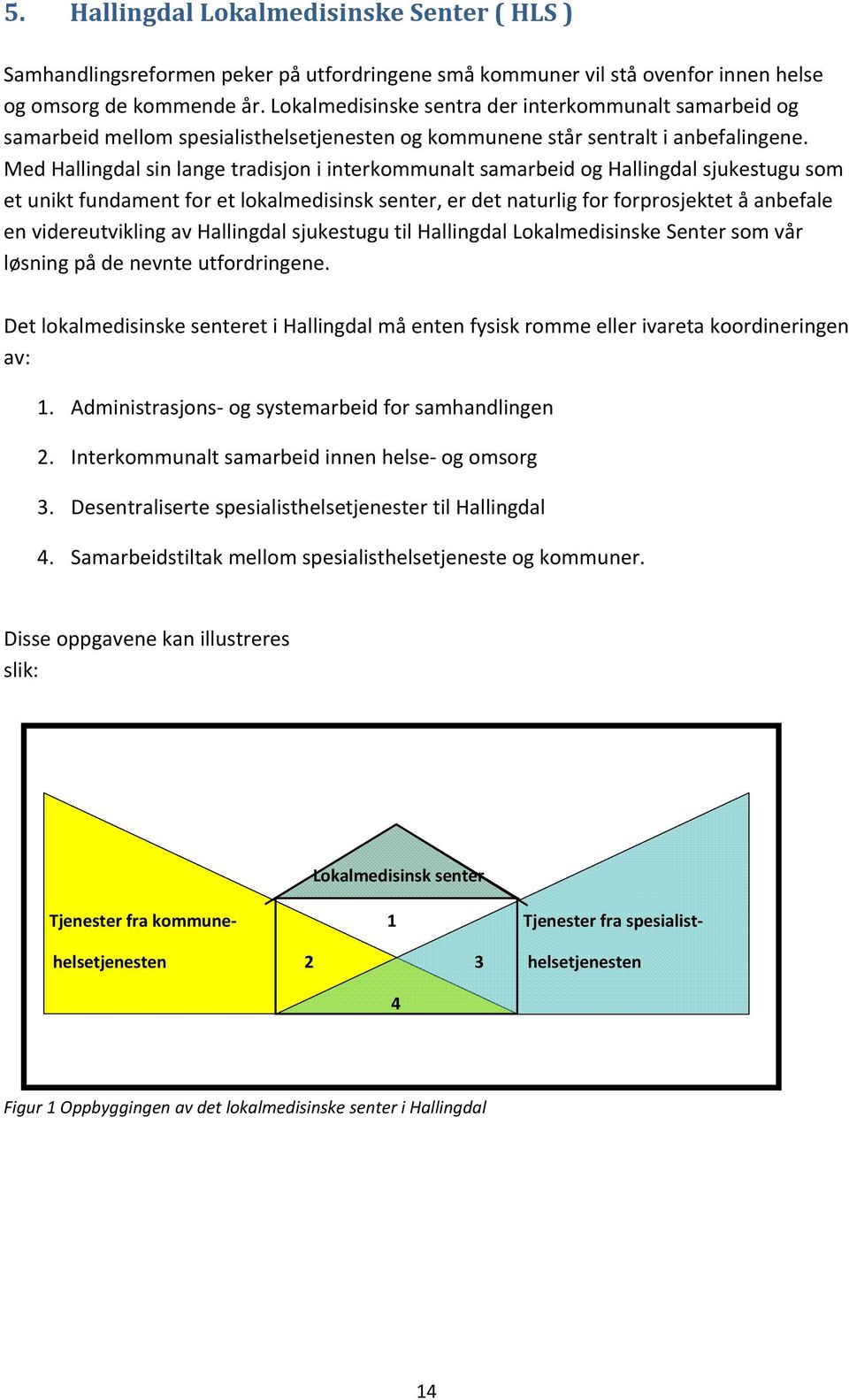 Med Hallingdal sin lange tradisjon i interkommunalt samarbeid og Hallingdal sjukestugu som et unikt fundament for et lokalmedisinsk senter, er det naturlig for forprosjektet å anbefale en