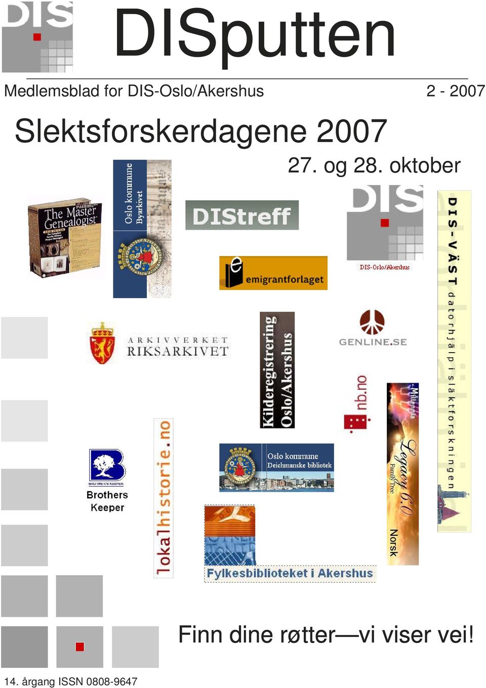 Slektsforskerdagene 2007 27. og 28.