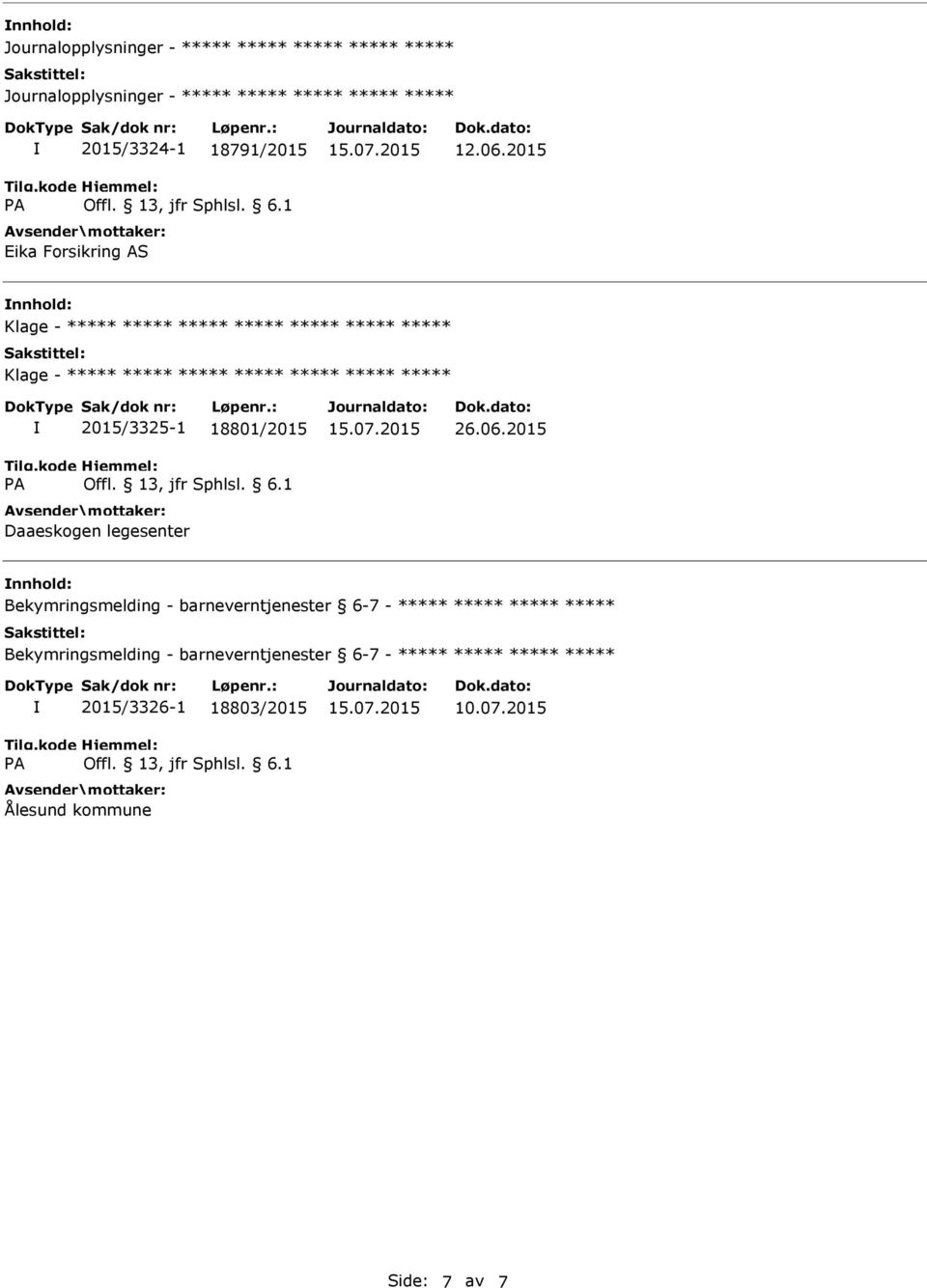 06.2015 Bekymringsmelding - barneverntjenester 6-7 -