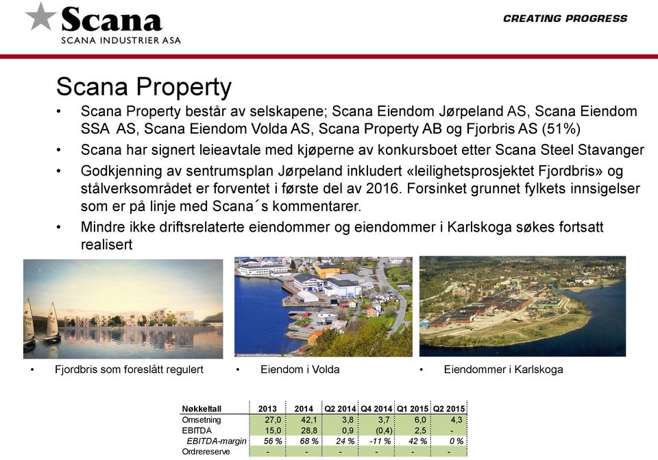 Forsinket grunnet fylkets innsigelser som er på linje med Scana s kommentarer.