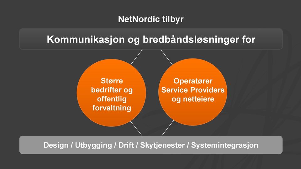 offentlig forvaltning Operatører Service Providers