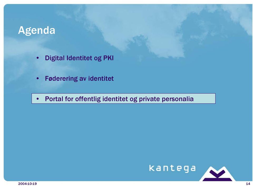 Portal for offentlig identitet