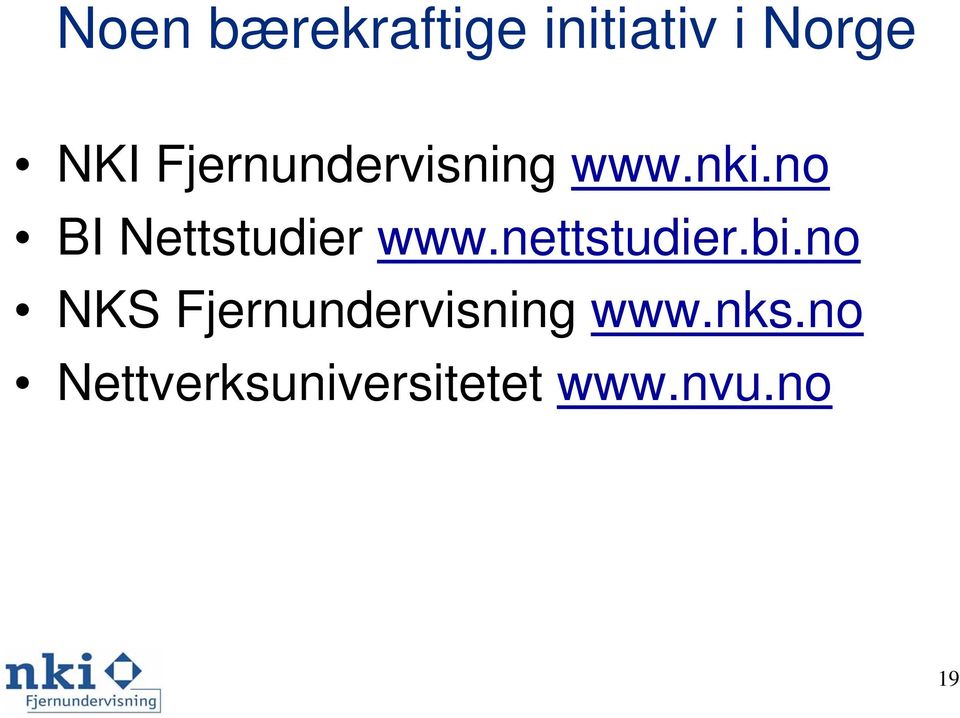 no BI Nettstudier www.nettstudier.bi.