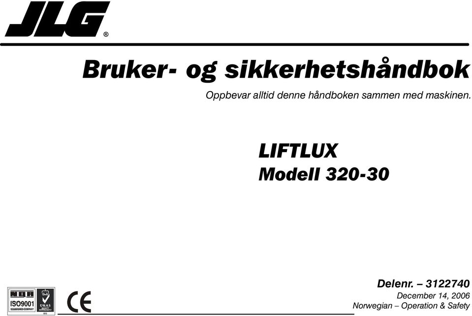 maskinen. LIFTLUX Modell 320-30 Delenr.