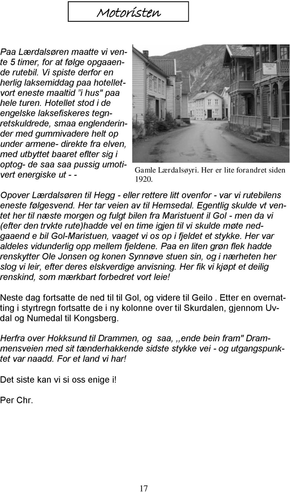 M O T O R I S T E N. Organ for Motorhistorisk klubb Ringerike og omegn. Nr  1 mai PDF Gratis nedlasting