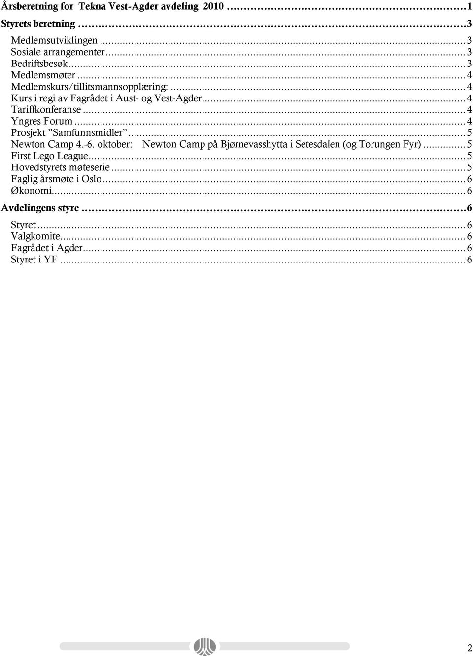 .. 4 Prosjekt Samfunnsmidler... 5 Newton Camp 4.-6. oktober: Newton Camp på Bjørnevasshytta i Setesdalen (og Torungen Fyr)... 5 First Lego League.