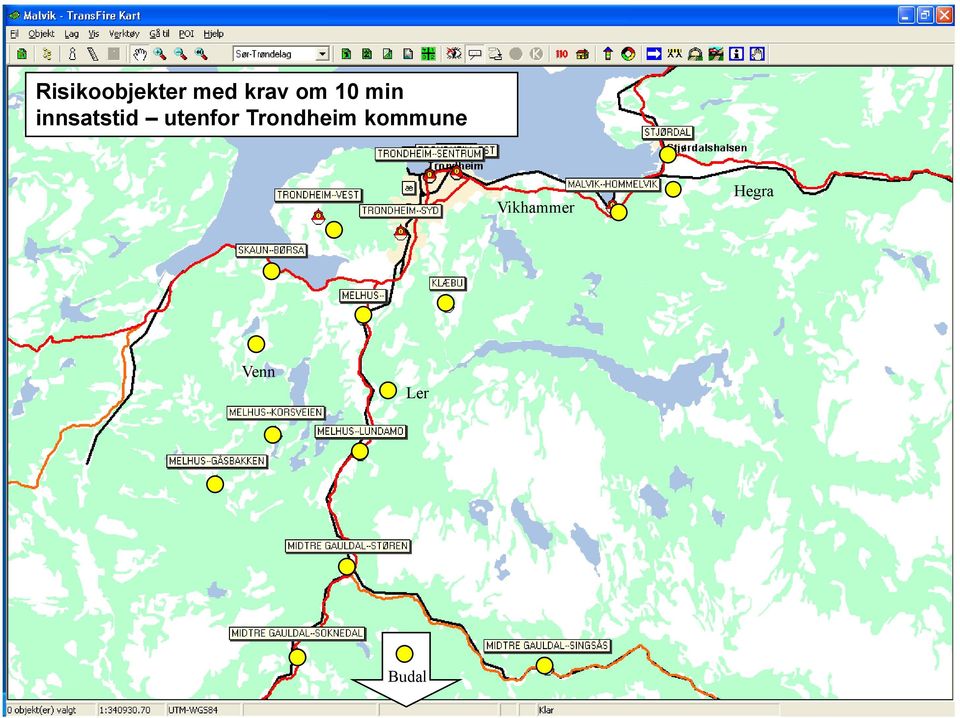 utenfor Trondheim kommune