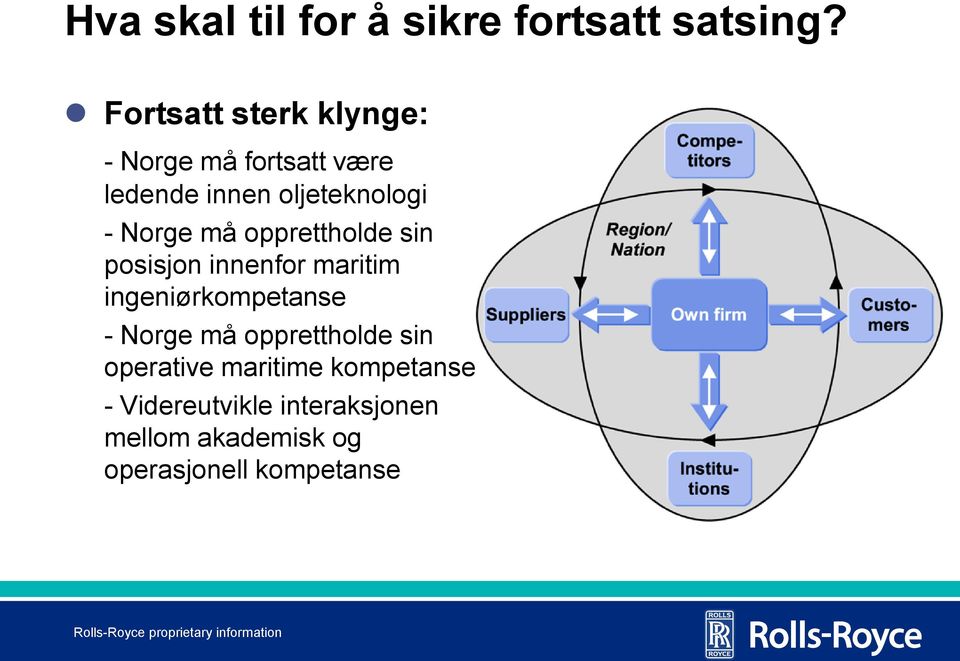 Norge må opprettholde sin posisjon innenfor maritim ingeniørkompetanse - Norge