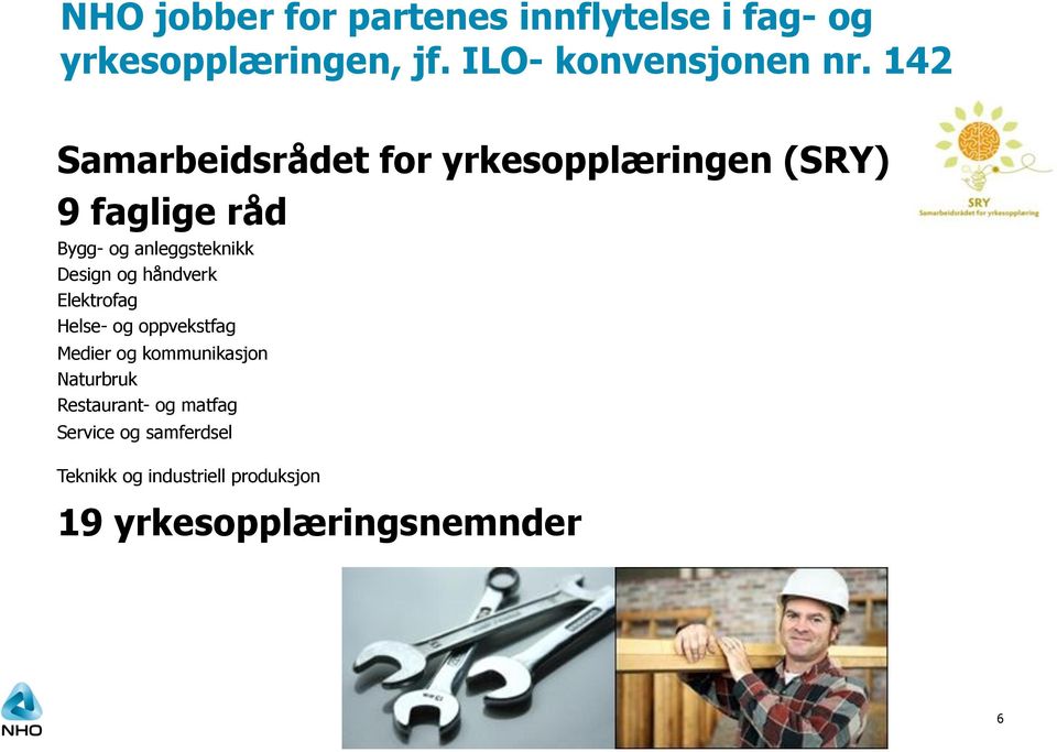 142 Samarbeidsrådet % for yrkesopplæringen (SRY) 9 faglige råd Bygg- og anleggsteknikk Design