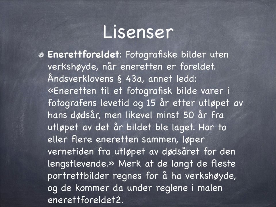 dødsår, men likevel minst 50 år fra utløpet av det år bildet ble laget.