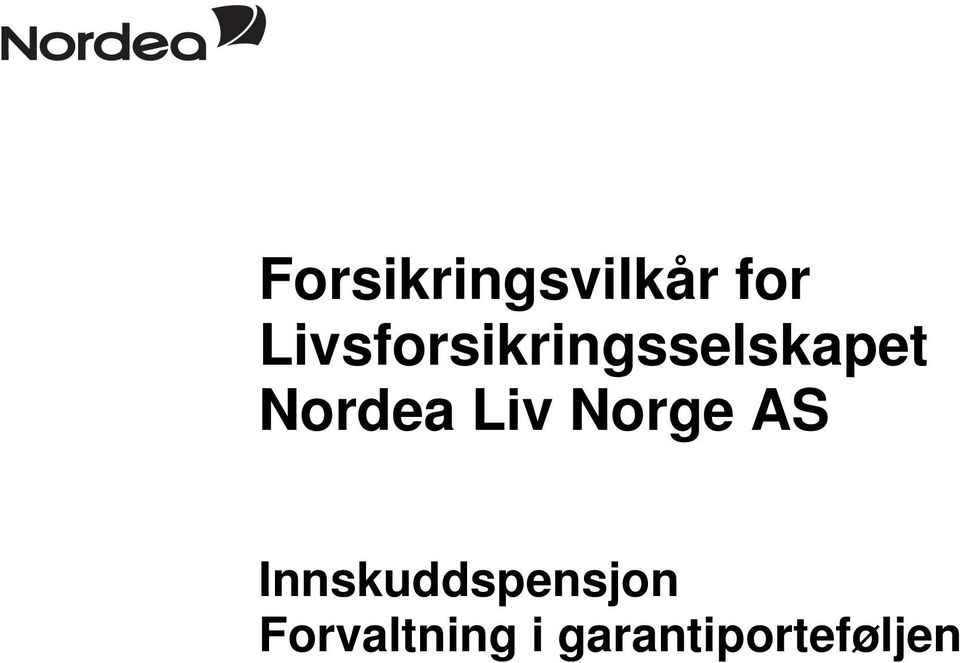 Nordea Liv Norge AS