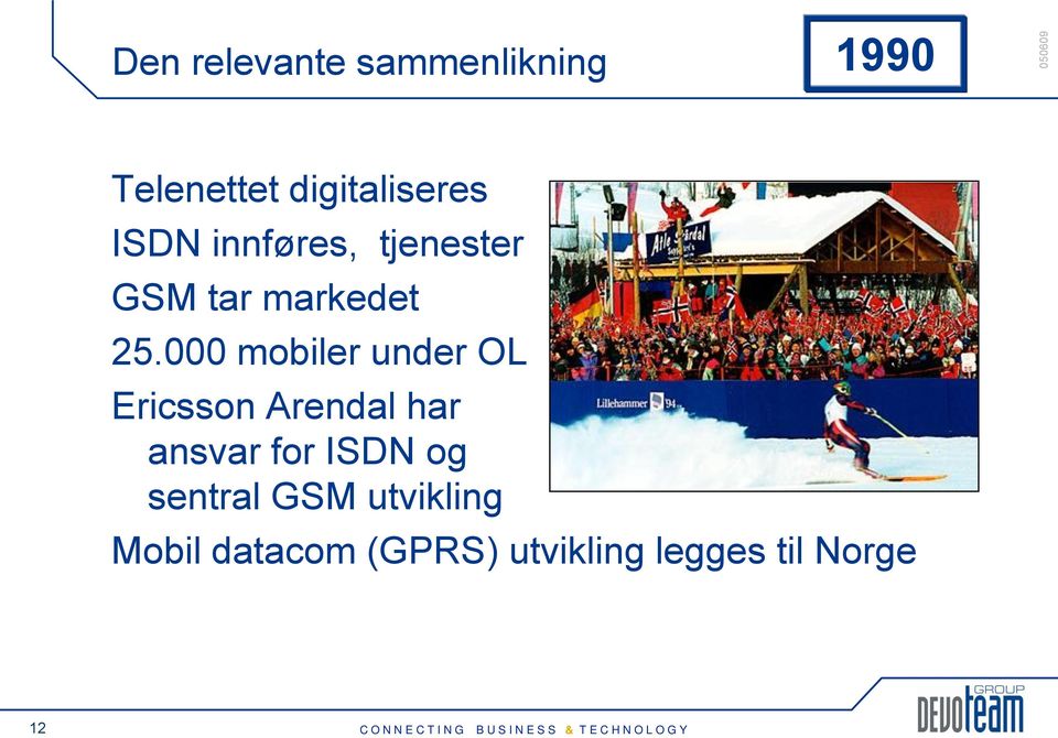 000 mobiler under OL Ericsson Arendal har ansvar for ISDN