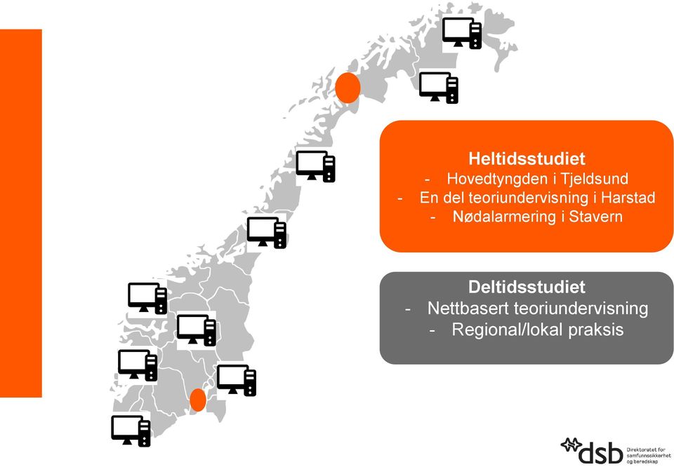 Nødalarmering i Stavern Deltidsstudiet -