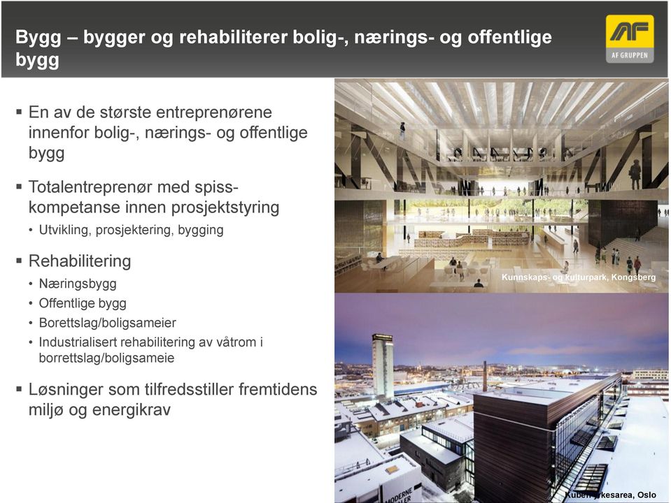 Rehabilitering Næringsbygg Offentlige bygg Borettslag/boligsameier Industrialisert rehabilitering av våtrom i